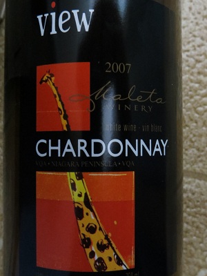 Taste It Again:  Maleta 2007 VIEW Chardonnay