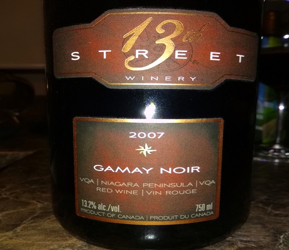 Taste it Again: 13th Street 2007 Gamay
