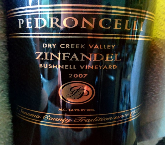 Pedroncelli 2007 Bushnell Vineyard Zinfandel (California)