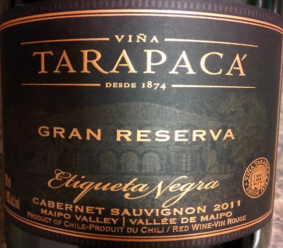 Tarapaca 2011 Gran Reserva, Etiqueta Negra (Chile)