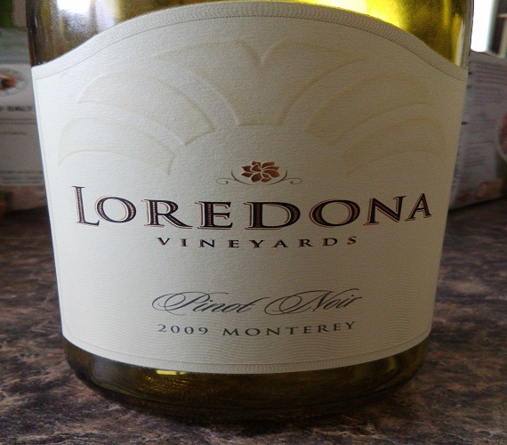 Loredona 2009 Pinot Noir (California)