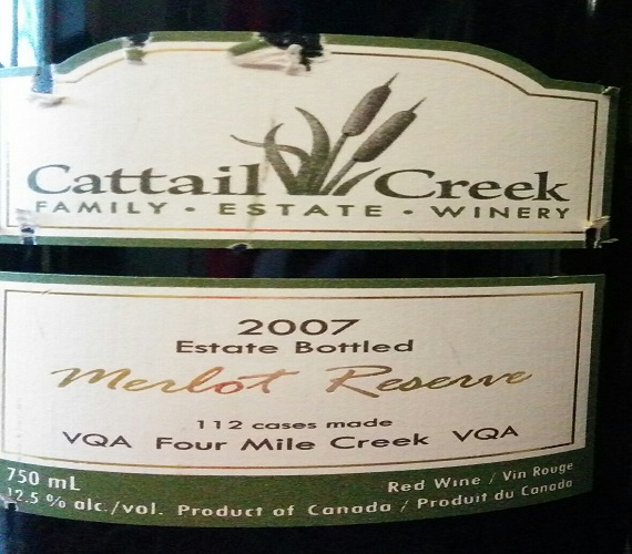 Taste it Again: Cattail Creek 2007 Reserve Merlot