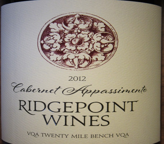 Video Review: Ridgepoint 2012 Cabernet Appassimento