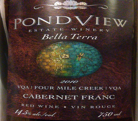 Taste it Again: Pondview 2010 Cabernet Franc