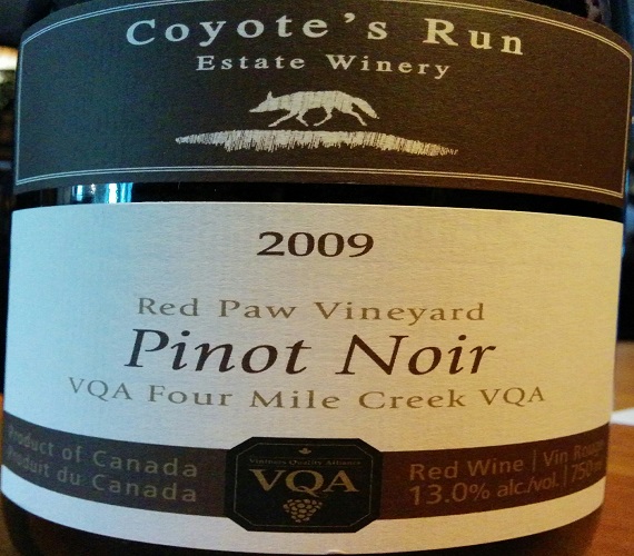 Taste it Again: Coyote’s Run 2009 Red Paw Pinot Noir