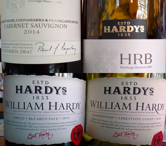 A Tasting of Some Hardys Wines (Australia)