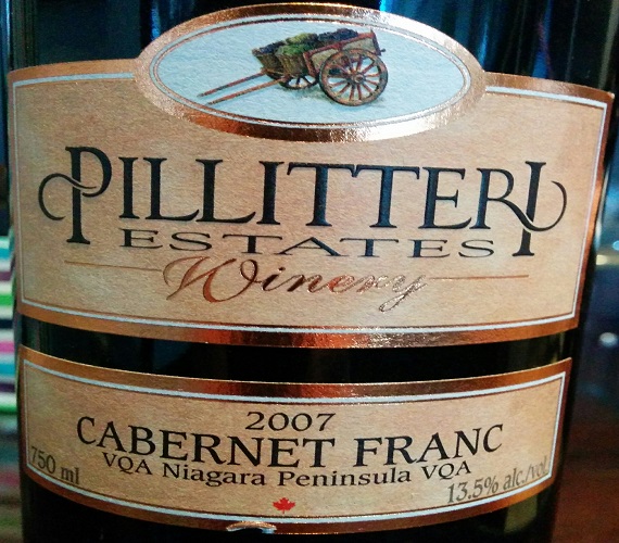 Taste it Again: Pillitteri 2007 Cabernet Franc