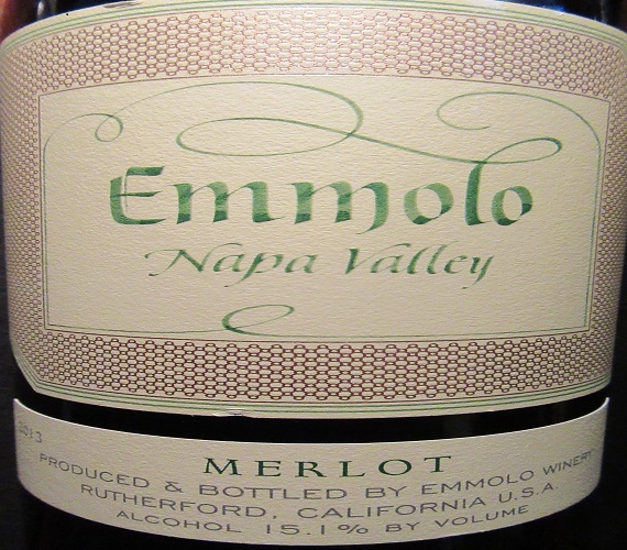 Video Review: Emmolo 2013 Napa Valley Merlot (California)