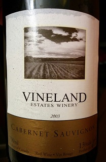 Vineland 2003 non-VQA Cab Sauv