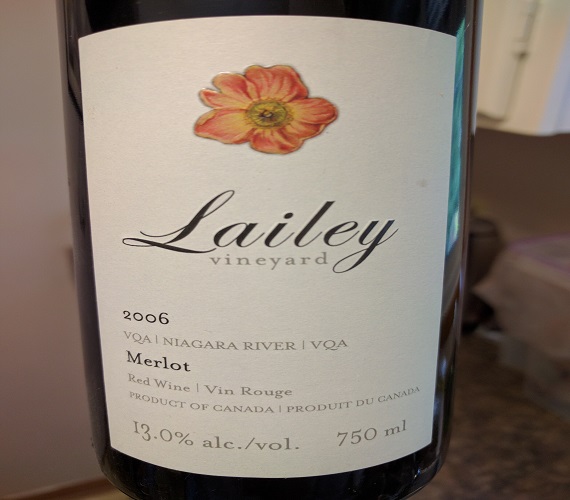 Taste it Again:  Lailey 2006 Merlot