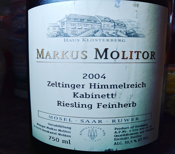 Markus Molitor 2004 Zeltinger Himmelreich Riesling Kabinett (Germany)