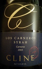 Cline 2003 Syrah Los Carneros