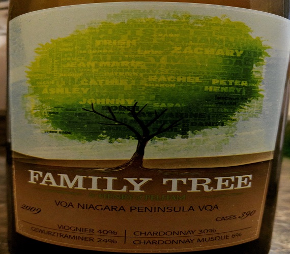 Taste it Again: Henry of Pelham 2009 Family Tree White