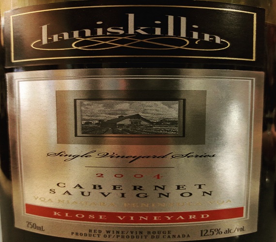 Lost & Found: Inniskillin 2004 Cabernet Sauvignon, Klose Vineyard