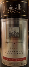 Inniskillin 2004 Klose Cab Sauv
