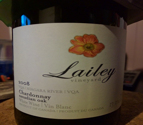 Taste it Again: Lailey 2008 Canadian Oak Chardonnay