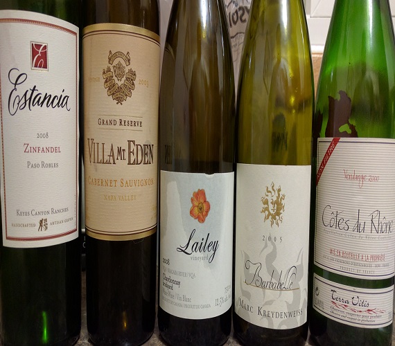 Weird Group of Wines with Ribs and Friends (New Zealand / France / California / Ontario)