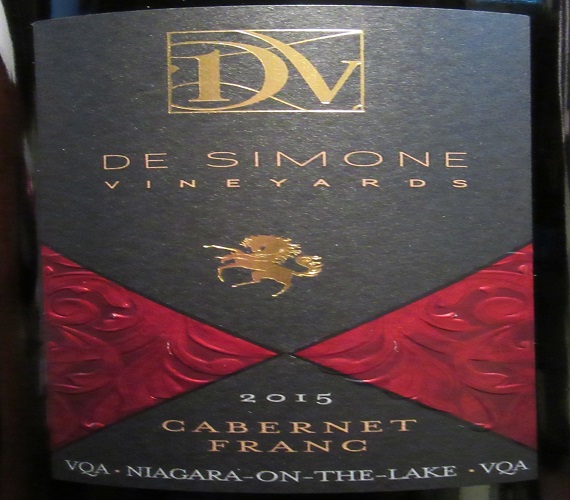 Video Review:  De Simone Vineyards 2015 Cabernet Franc