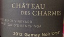 Chateau des Charmes 2012 Droit