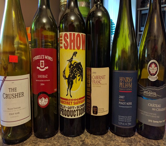 A Real Mish-Mash of Wines (California / Australia / Ontario)
