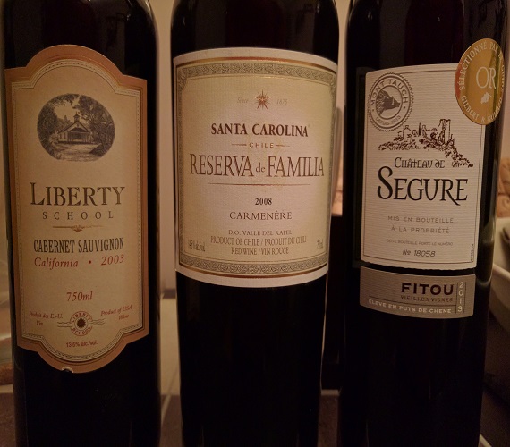 3 Reds and Short Ribs (California / Chile / France)
