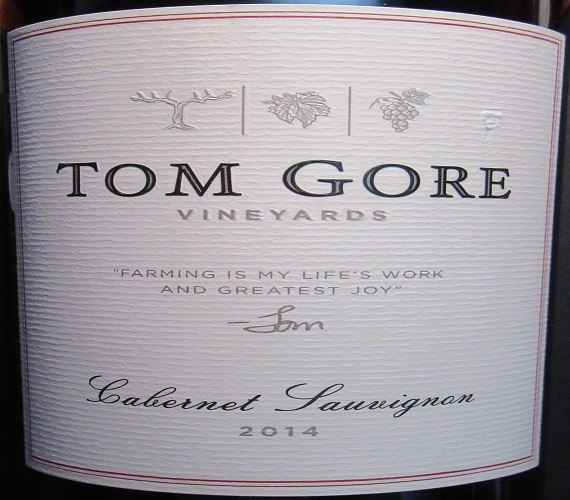 Video Review : Tom Gore 2014 Cabernet Sauvignon (California)