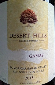 Desert Hill 2015 Gamay