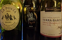 3 wines at Sue's
