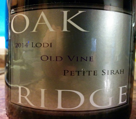Oak Ridge 2014 Petite Sirah, Old Vine (California)