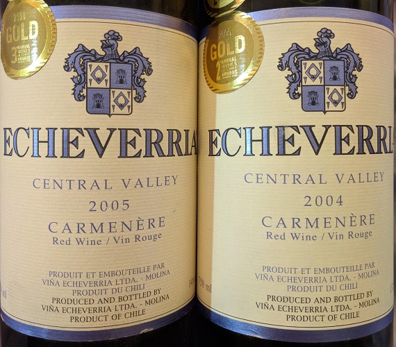 Double Dose of Echeverria Carmenere (Chile)