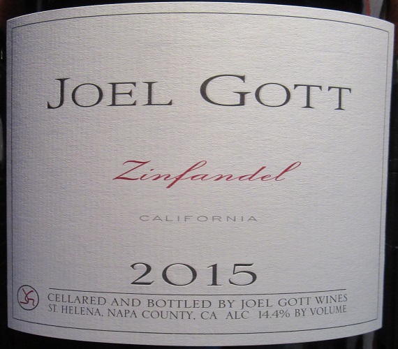 Video Review : Joel Gott 2015 Zinfandel (California)