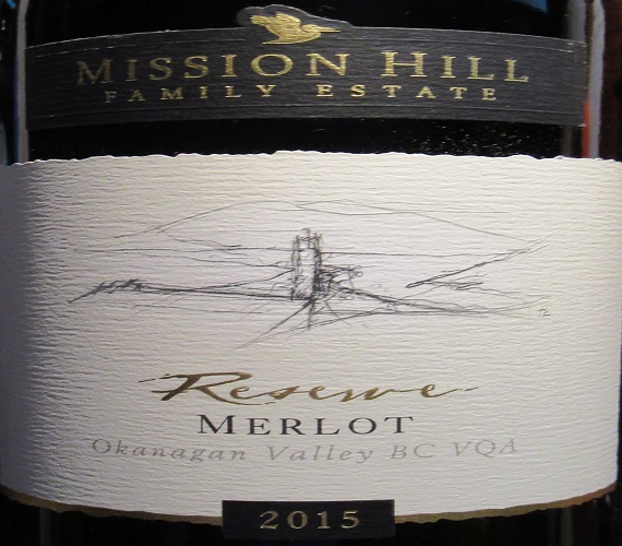 Video Review : Mission Hill 2015 Reserve Merlot (British Columbia)