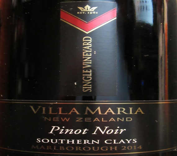 Video Review : Villa Maria 2014 Southern Clays Pinot Noir (New Zealand)