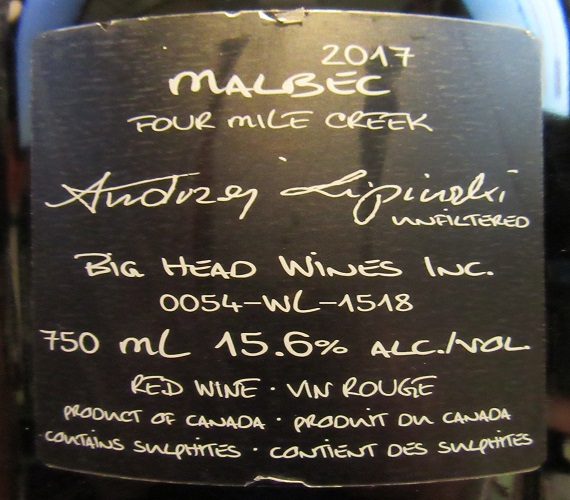 Video Review : Big Head 2017 Malbec RAW