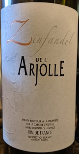 d'Arjolle 2011 Zinfandel