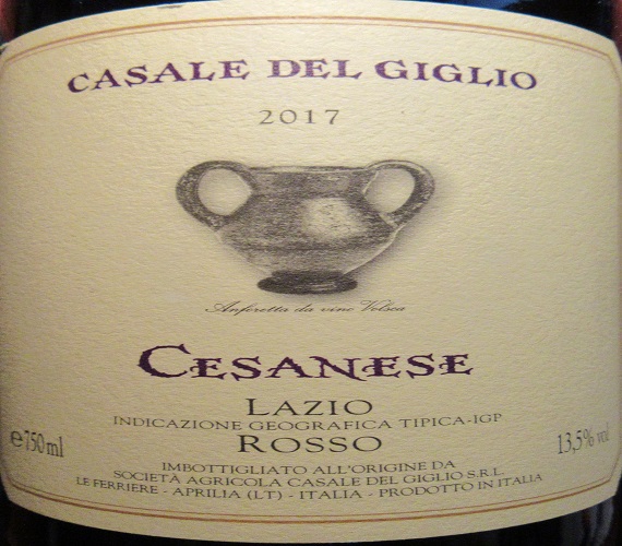 Video Review : Casale del Giglio 2017 Cesanese (Italy)