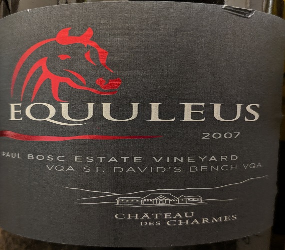 Taste it Again : Chateau des Charmes 2007 Equuleus