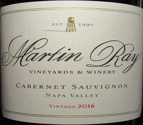 Video Review : Martin Ray 2016 Cabernet Sauvignon, Napa Valley (California)