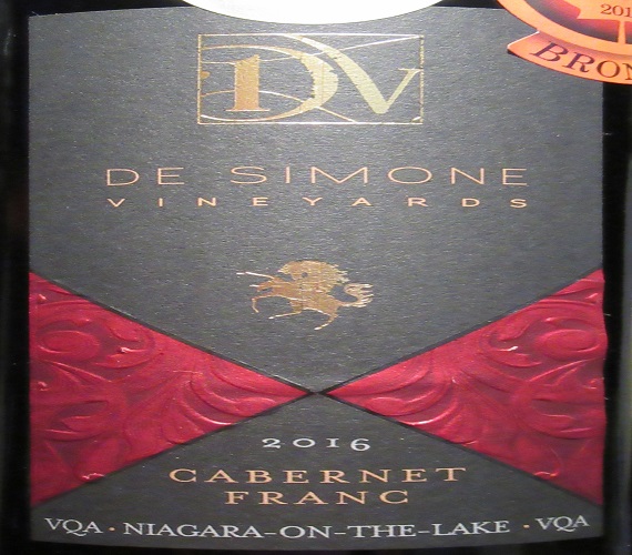 Video Review : De Simone 2016 Cabernet Franc