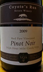 Coyote's Pinot Red Paw
