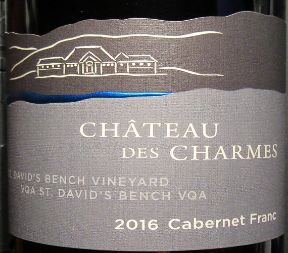 Video Review : Chateau des Charmes 2016 Cabernet Franc, St. David’s Bench