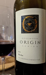 Rosewood 2012 Origin Merlot