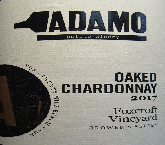 Video Review : Adamo 2017 Oaked Chardonnay Foxcroft Vineyard