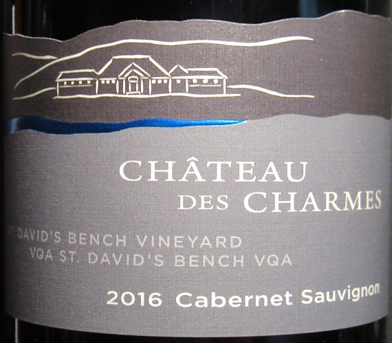 Video Review : Chateau des Charmes 2016 Cabernet Sauvignon, St. David’s Bench