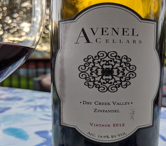 Avenel Cellars 2012 Dry Creek Valley Zinfandel (California)
