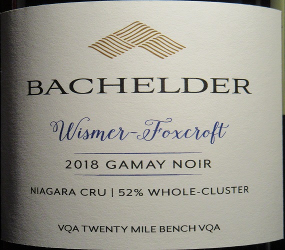 Video Review : Bachelder 2018 Gamay Noir Wismer Foxcroft, 52% Whole Cluster