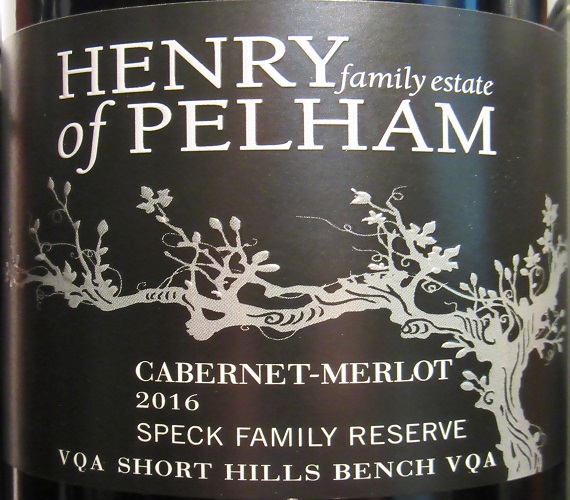 Video Review : Henry of Pelham 2016 Cabernet-Merlot Speck Family Reserve