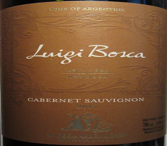 Video Review : Luigi Bosca 2017 Cabernet Sauvignon (Argentina)