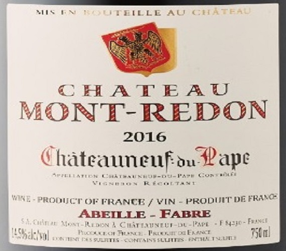 Video Review : Abeille Fabre 2016 Chateau Mont Redon Chateauneuf-du-Pape (Rhone, France)