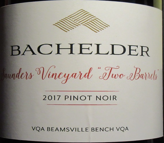 Video Review : Bachelder 2017 Pinot Noir, Saunders Vineyard Two Barrels